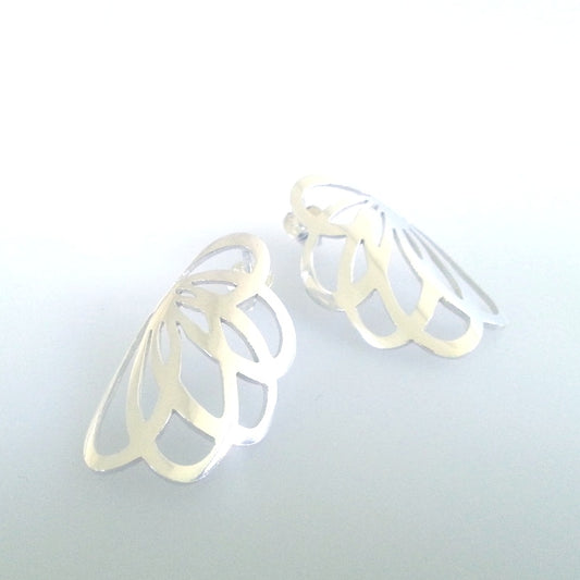 Butterfly, earrings with studs